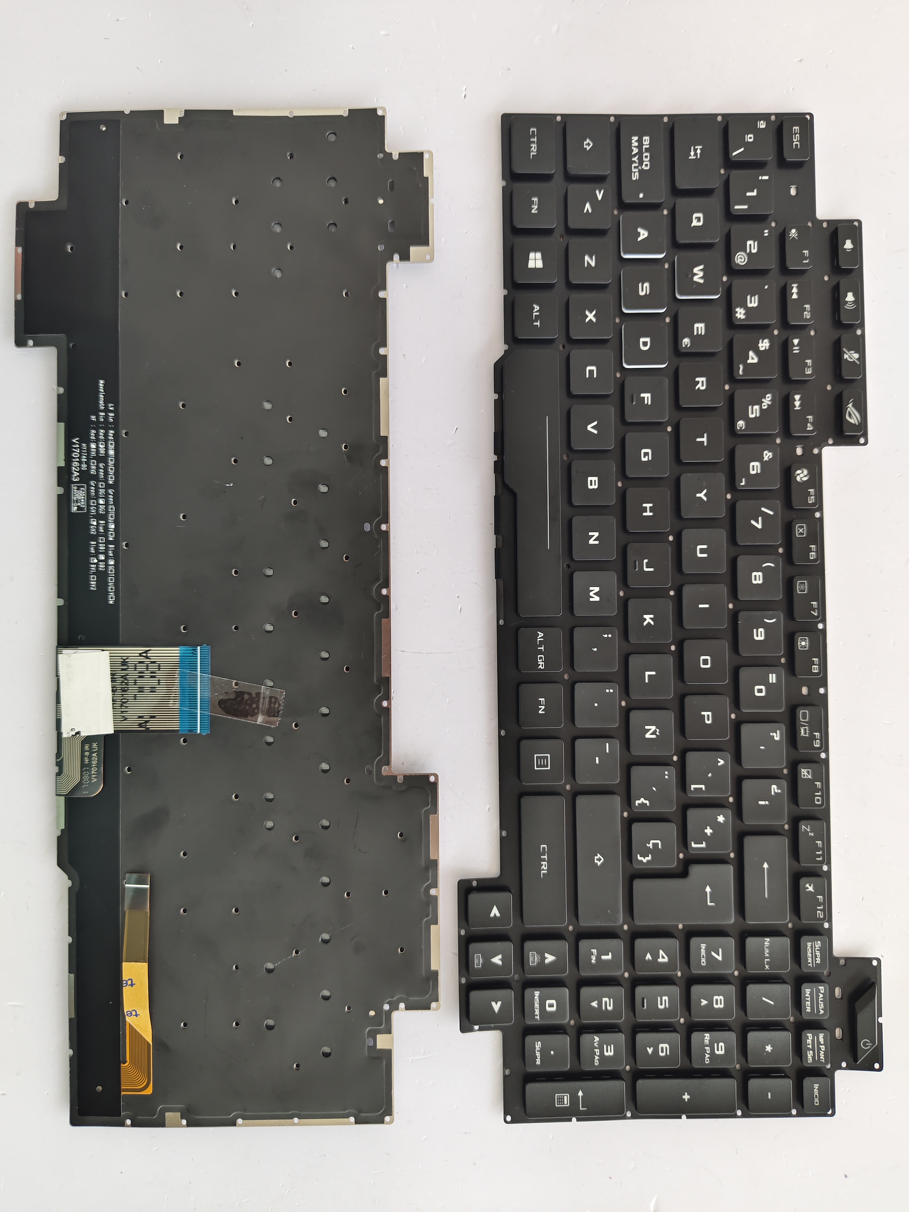 Picture of New Replacement Laptop Keyboard For ASUS GL703VS/GL503VS colorful backlight/GL503VD/GL503VM/GL503GE BLACK Backlit (OEM) SP Layout
